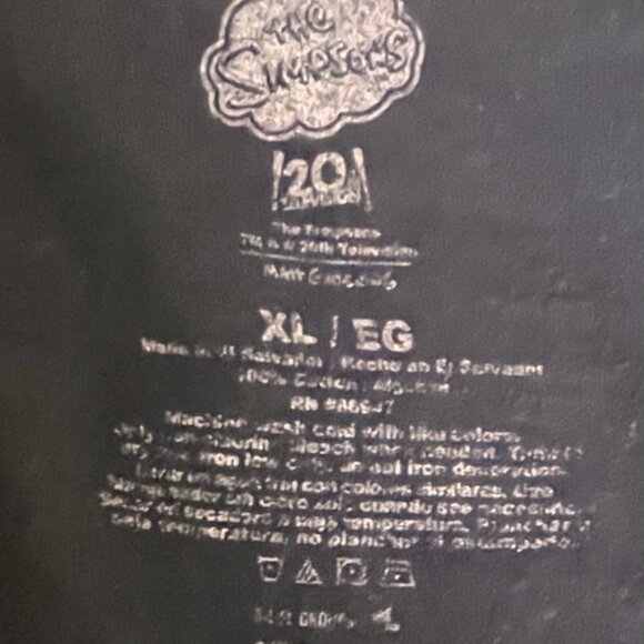 The Simpsons Couch Scene T-Shirt – Black XL Classic Family Graphic Official Me - Picture 3 of 5